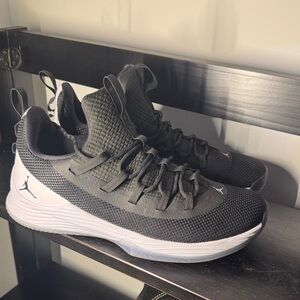 Jordan Ultra Fly 2- Black and White Basketball Shoes
